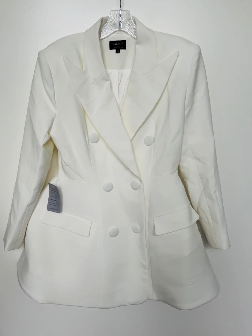 Bardot women’s White Double-Breasted Blazer Dress